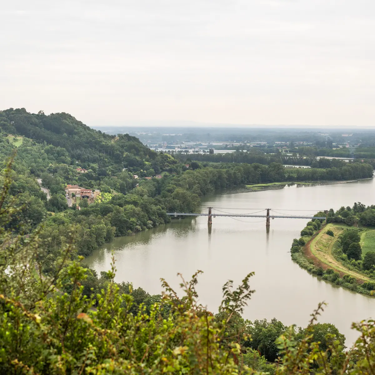 panoramic view-Garonne-viewpoint of Boudou