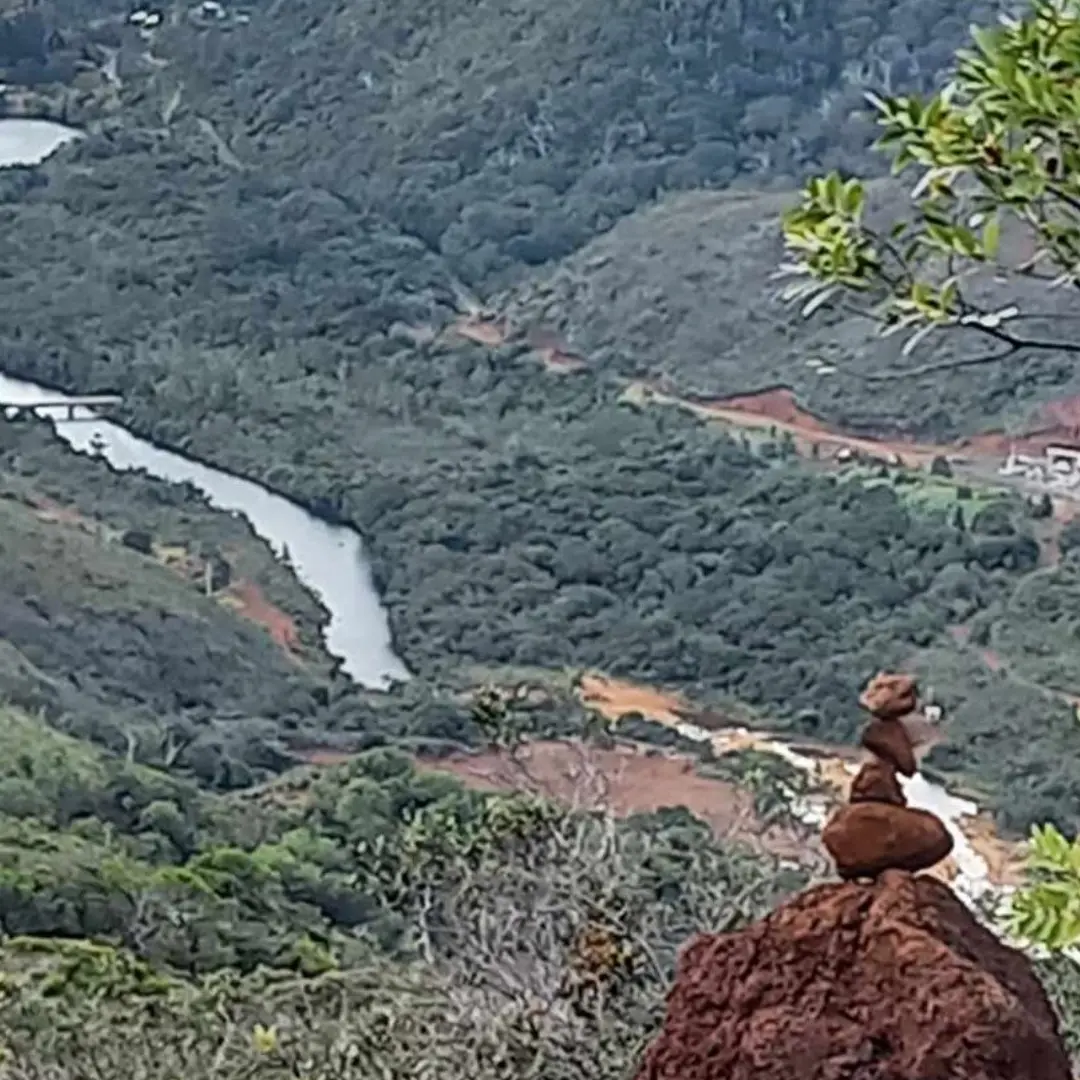 Vue panoramique quand tu arrives à Yaté