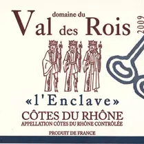 Etiquette bouteille Val des Rois