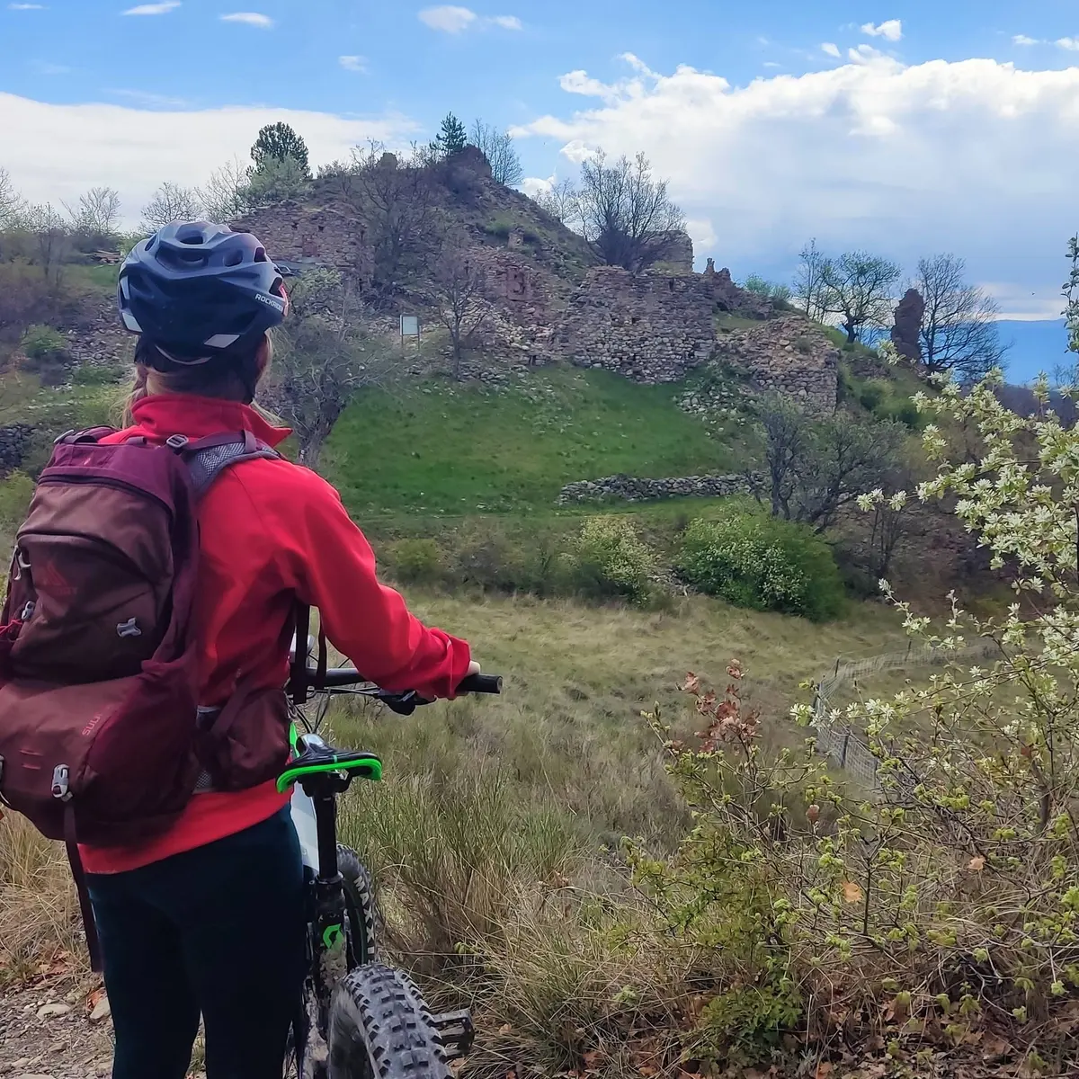 Les ruines du château d'Arzeliers