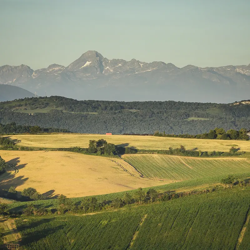 Vue sur la vallée Arize et Mont Valier