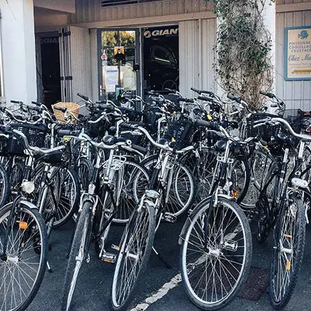 Bikes for rent at Cyclo Loix