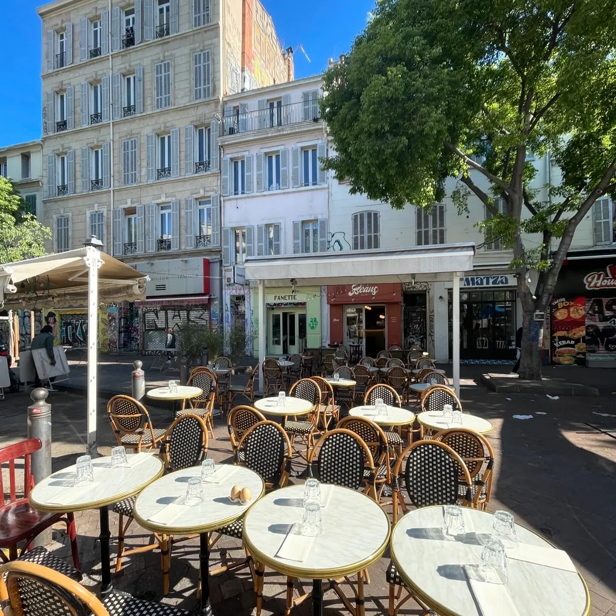 Restaurant Beans vue large terrasse