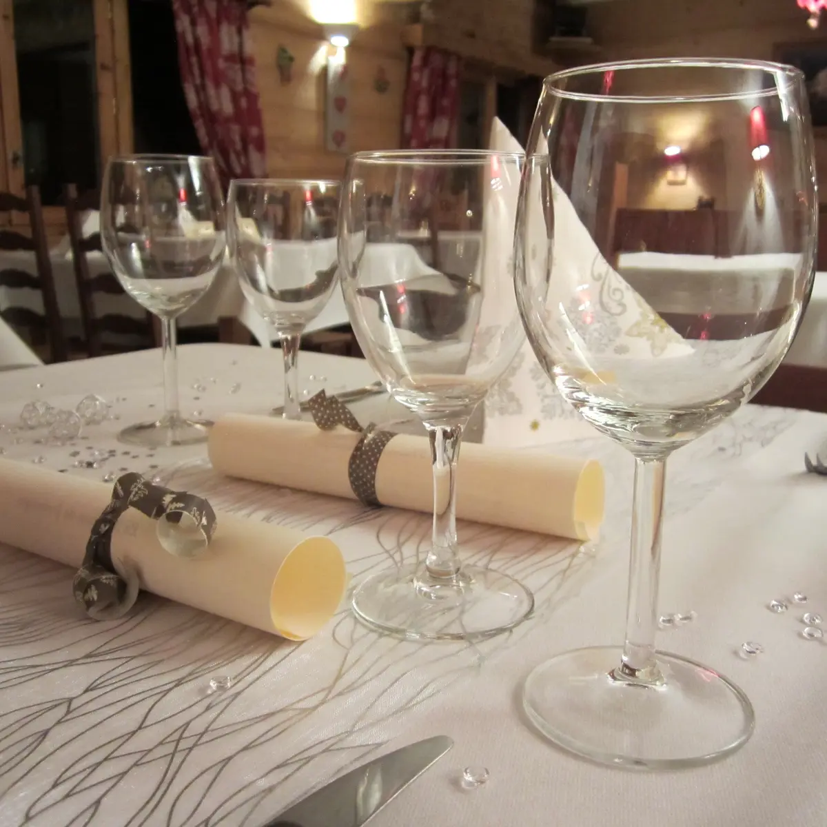 Table du restaurant Le Caribou aux Saisies