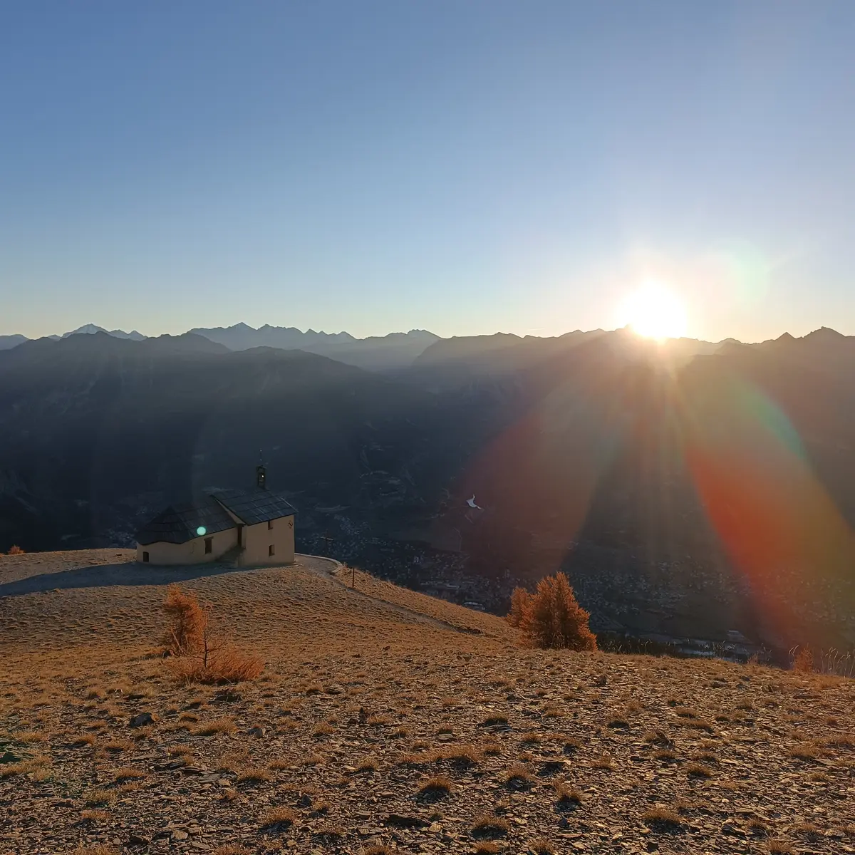 Lever de soleil à Notre Dame des Neiges