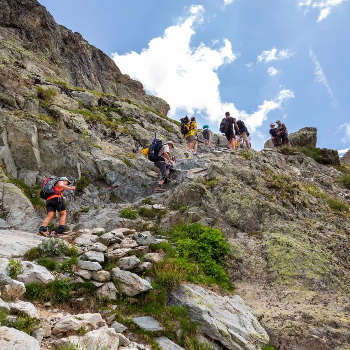 Arrivée au refuge du Glacier Blanc
