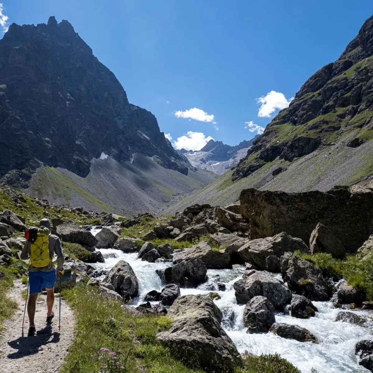 La Romanche et le pic des Cavales en fond