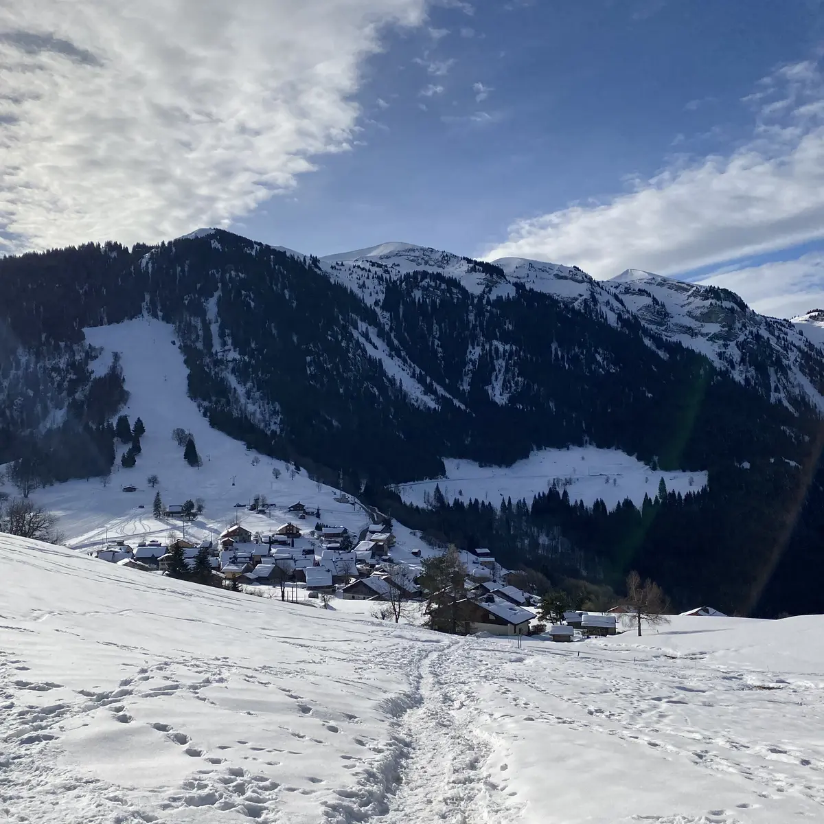 Vue sur le village