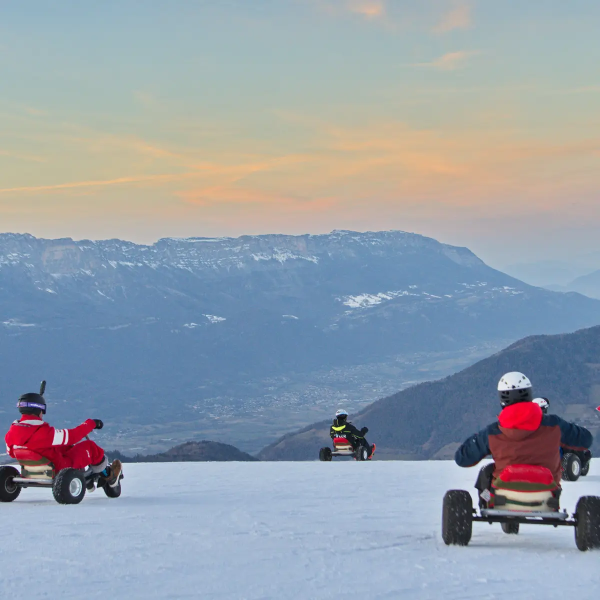 Activité après-ski Mountain Cart sur neige