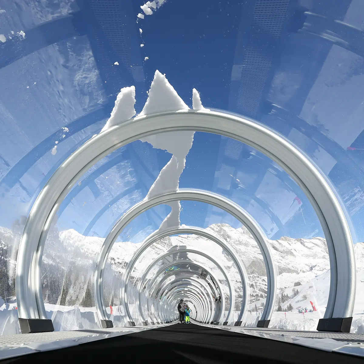 Le tapis L'Alpage Express sur le mini-domaine du Grand-Bornand