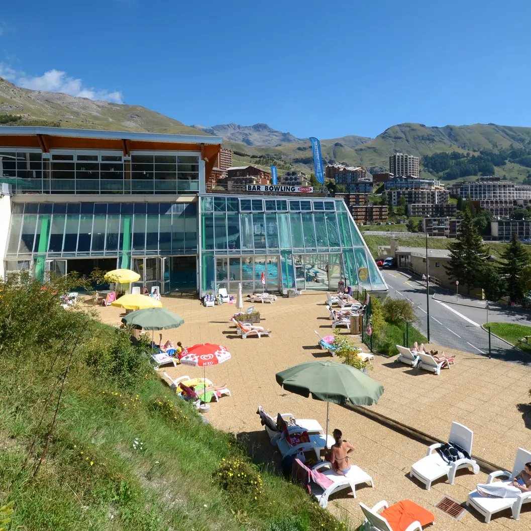 Piscine en été