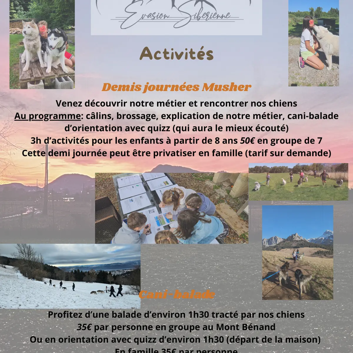 Flyers du prestataire