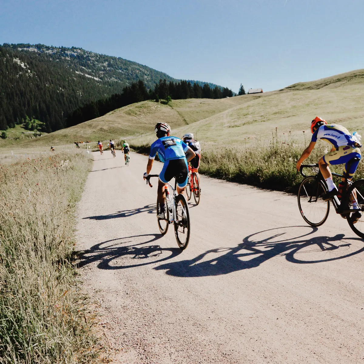 Photo traversé du plateau des Glières en vélo