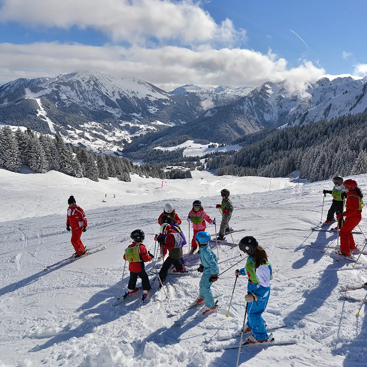 Cours ESF domaine skiable de l'Essert Abondance