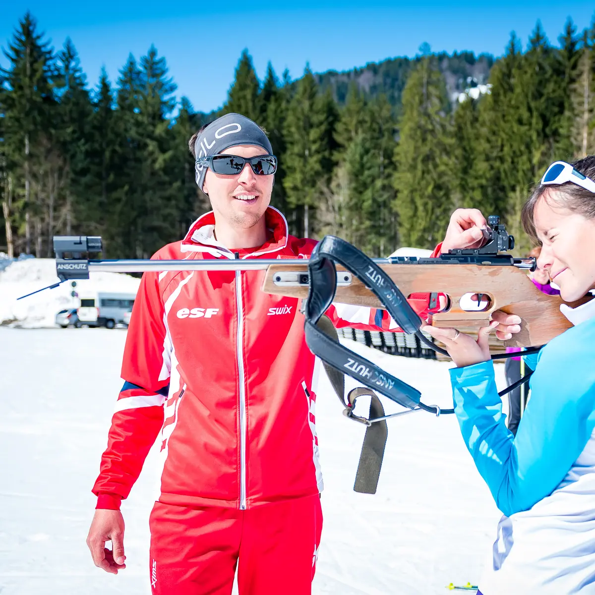 Cours particulier de biathlon avec moniteur