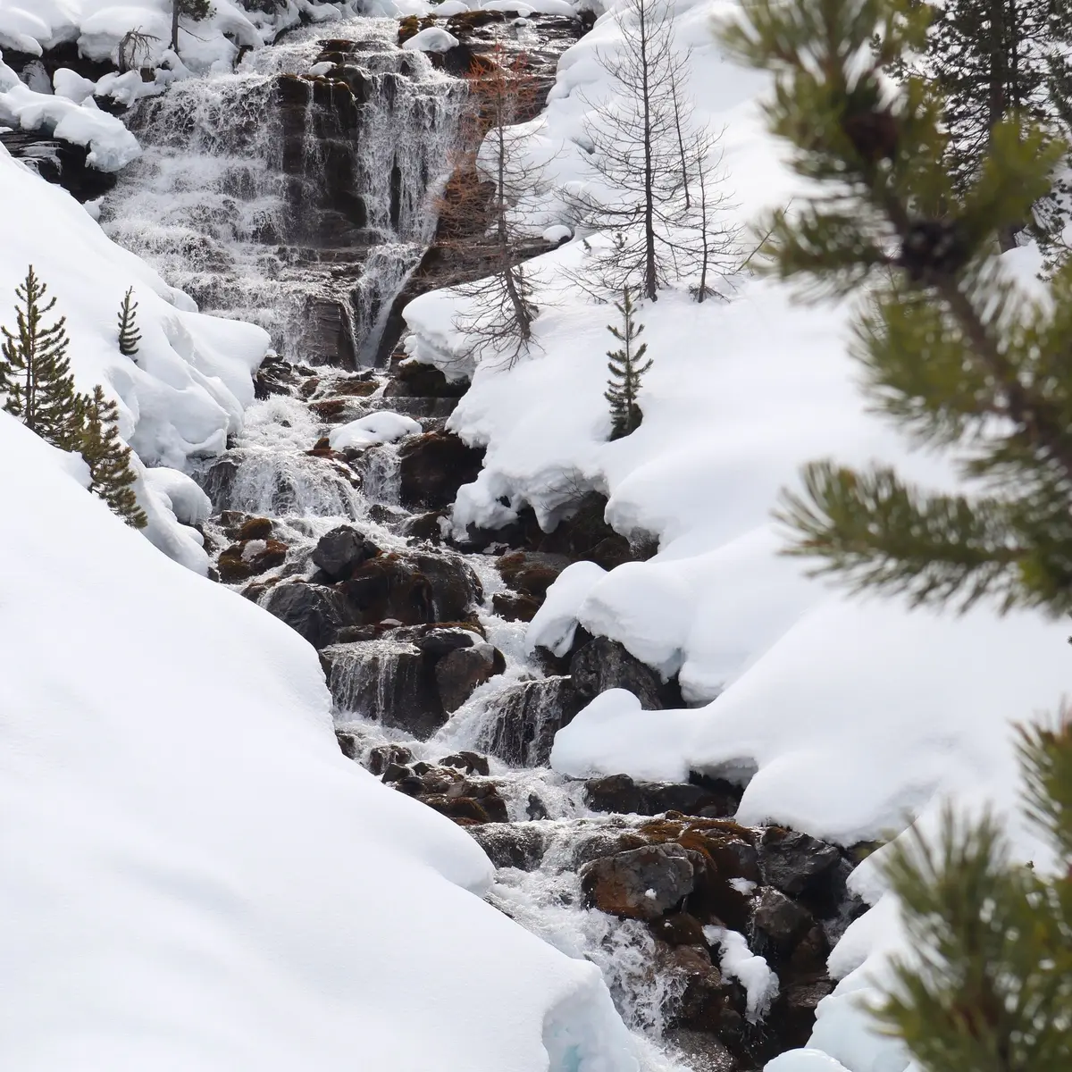 Cascade des Oules en hiver