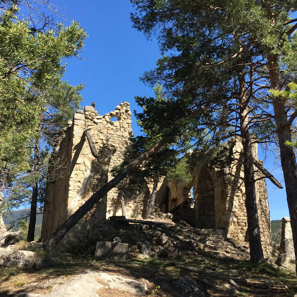 Les ruines de la chapelle Saint Pierre