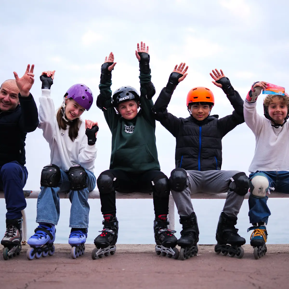 Au couché de soleil