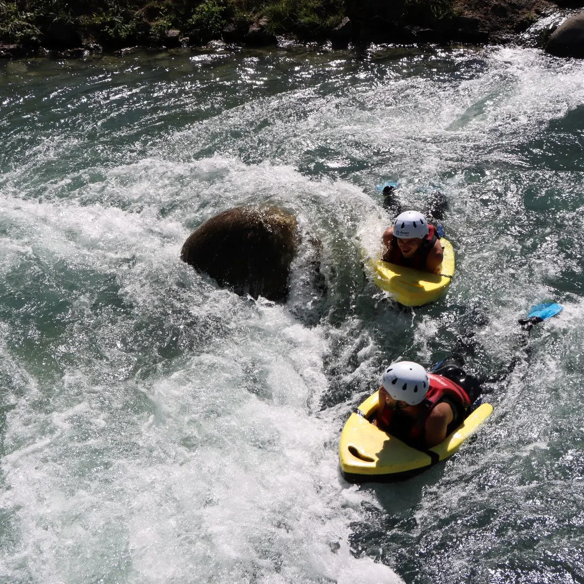 Parcours en eau vive à l'Isle de la Serre aux Balcons du Dauphiné