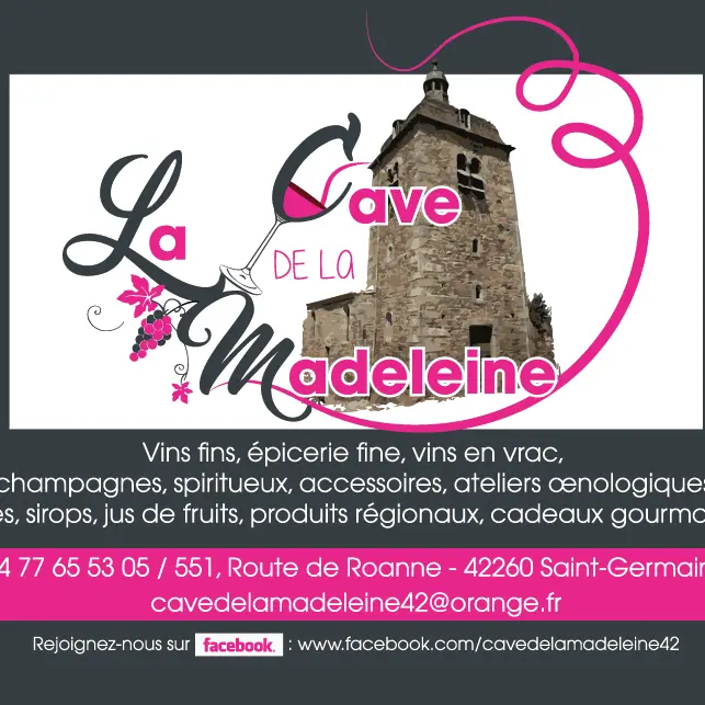 Carte de Visite La Cave de La Madeleine 42 Saint Germain Laval