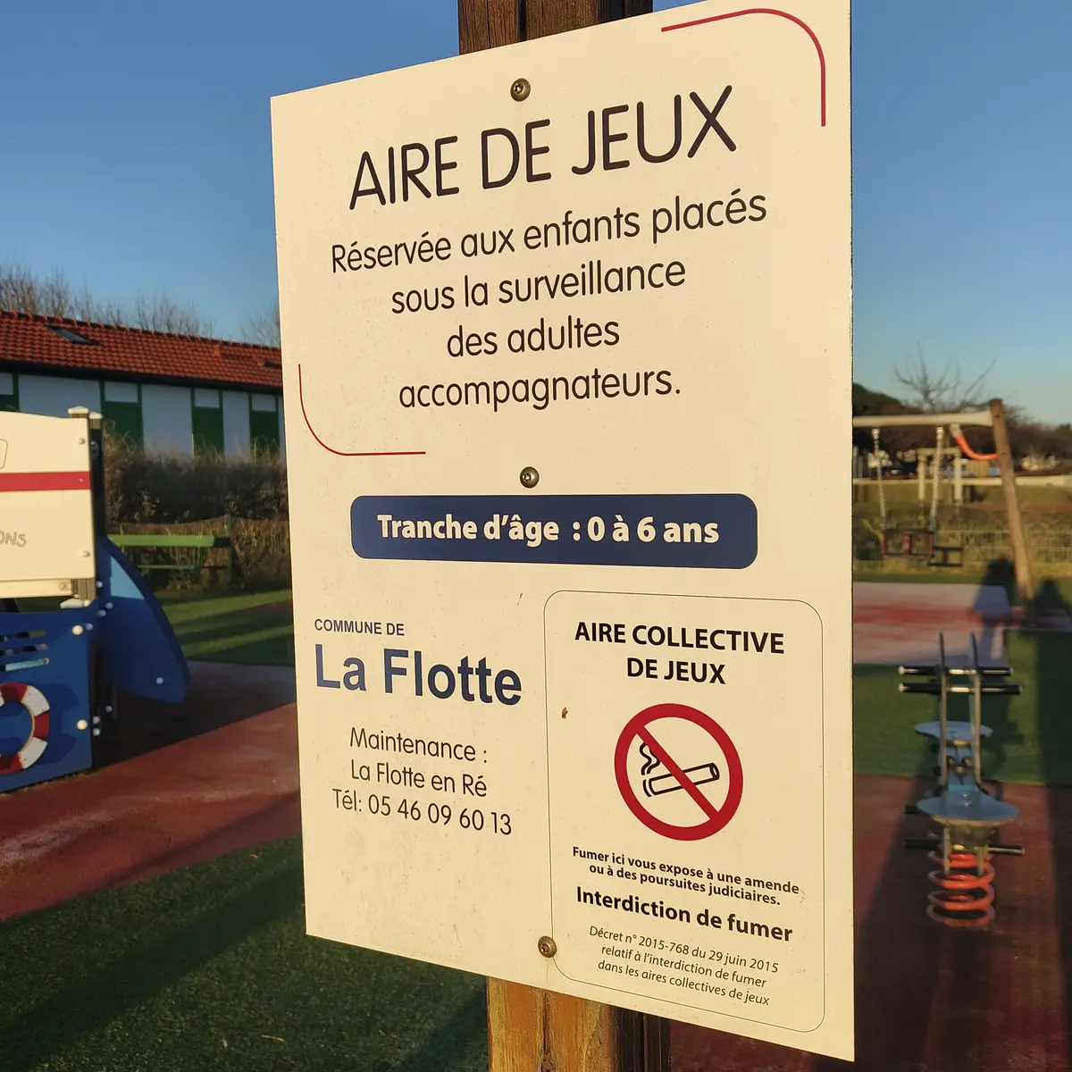 Aire de jeux 0 - 6 ans - La Flotte