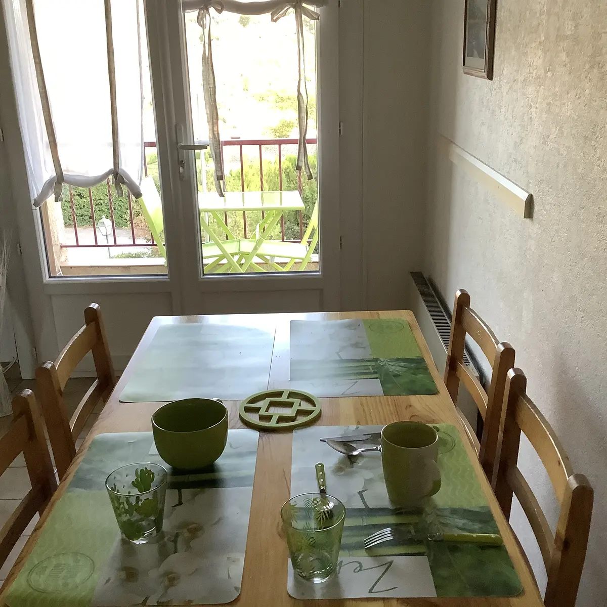 Séjour vue terrasse