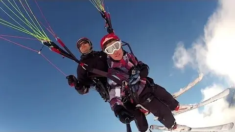 parapente-ski-bapteme-biplace-hiver-les-saisies