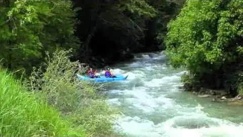 kayak gonflable sur la guisane