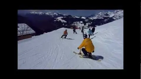 Skibob / Véloski à Crest-Voland sur l'Espace Diamant en Savoie
