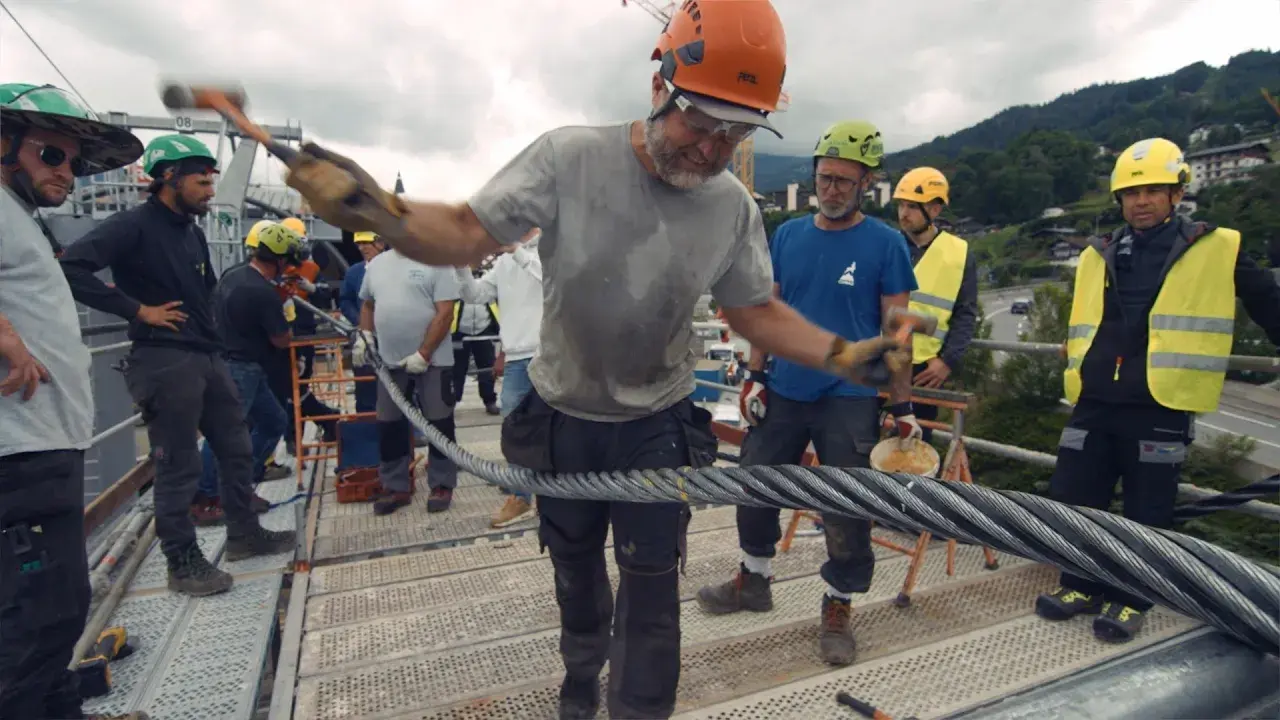Épissure du câble tracteur