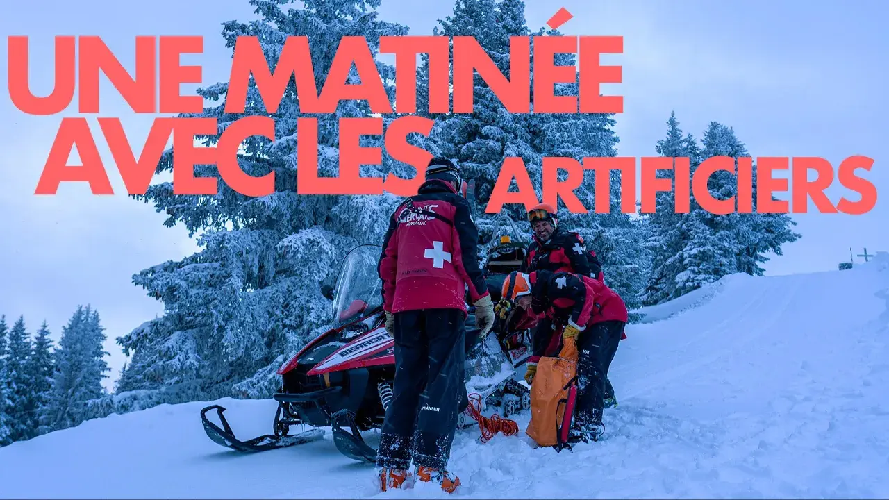 Une matinée à sécuriser les pistes de Saint-Gervais Mont-Blanc