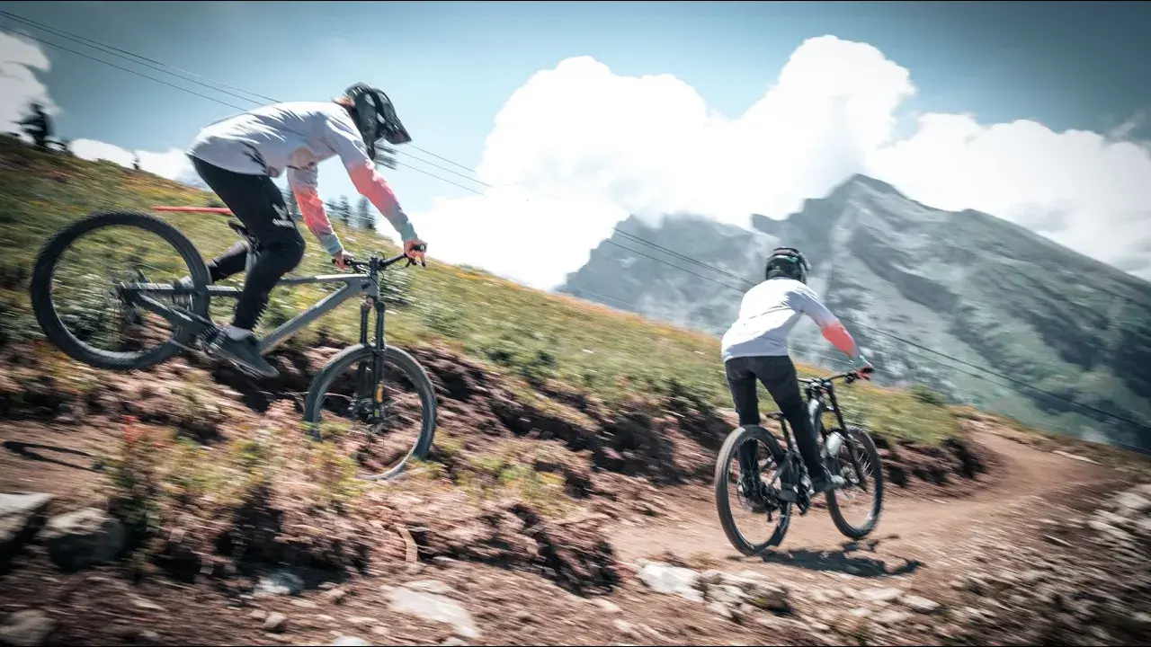 nouvelle piste sur le bike park - dh du loup