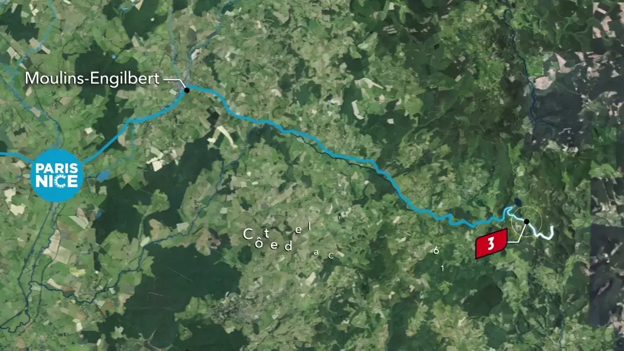 Le Paris-Nice fait étape à Uchon ! (Saône-et-Loire)