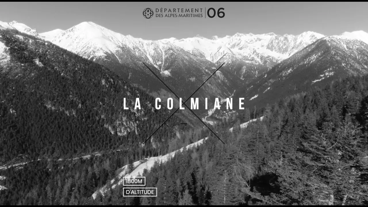 Survol de la station de La Colmiane