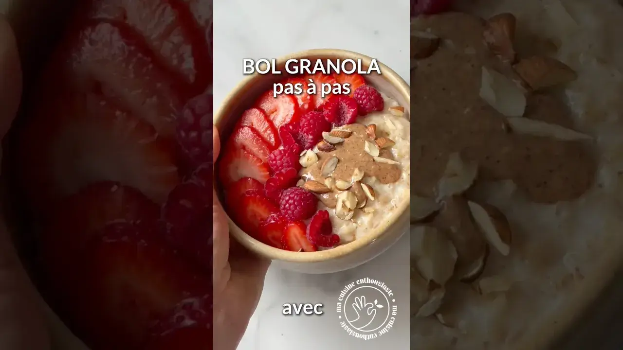Recette Bol Granola - Pas à Pas