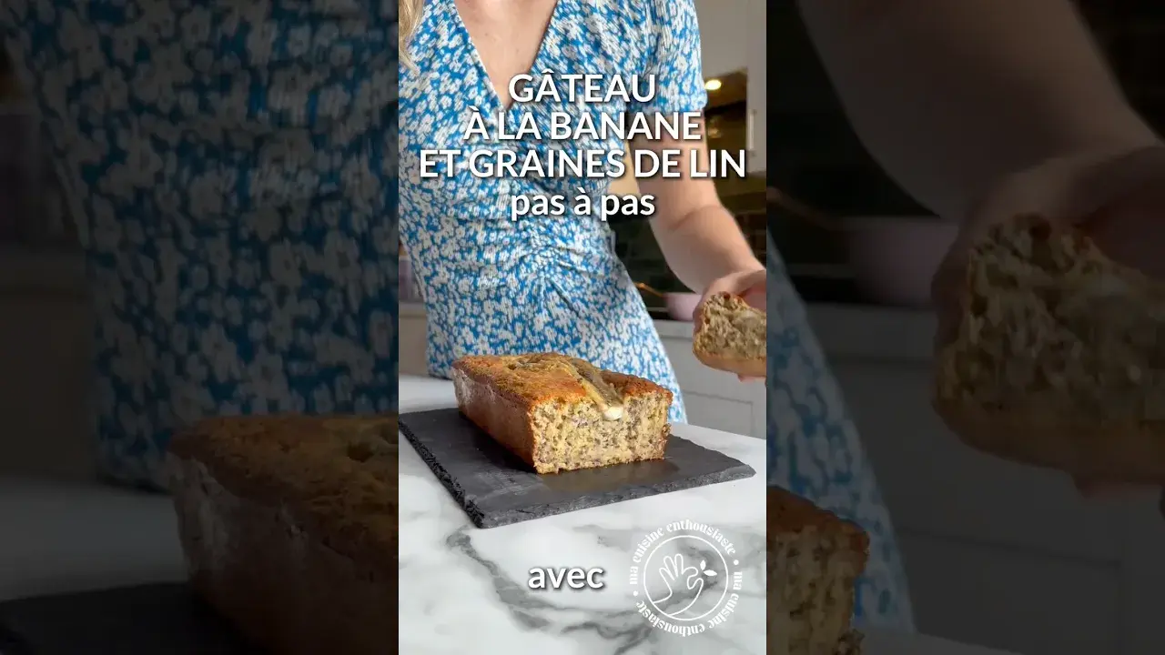 Recette Gâteau à la banane et graines de lin - Pas à Pas