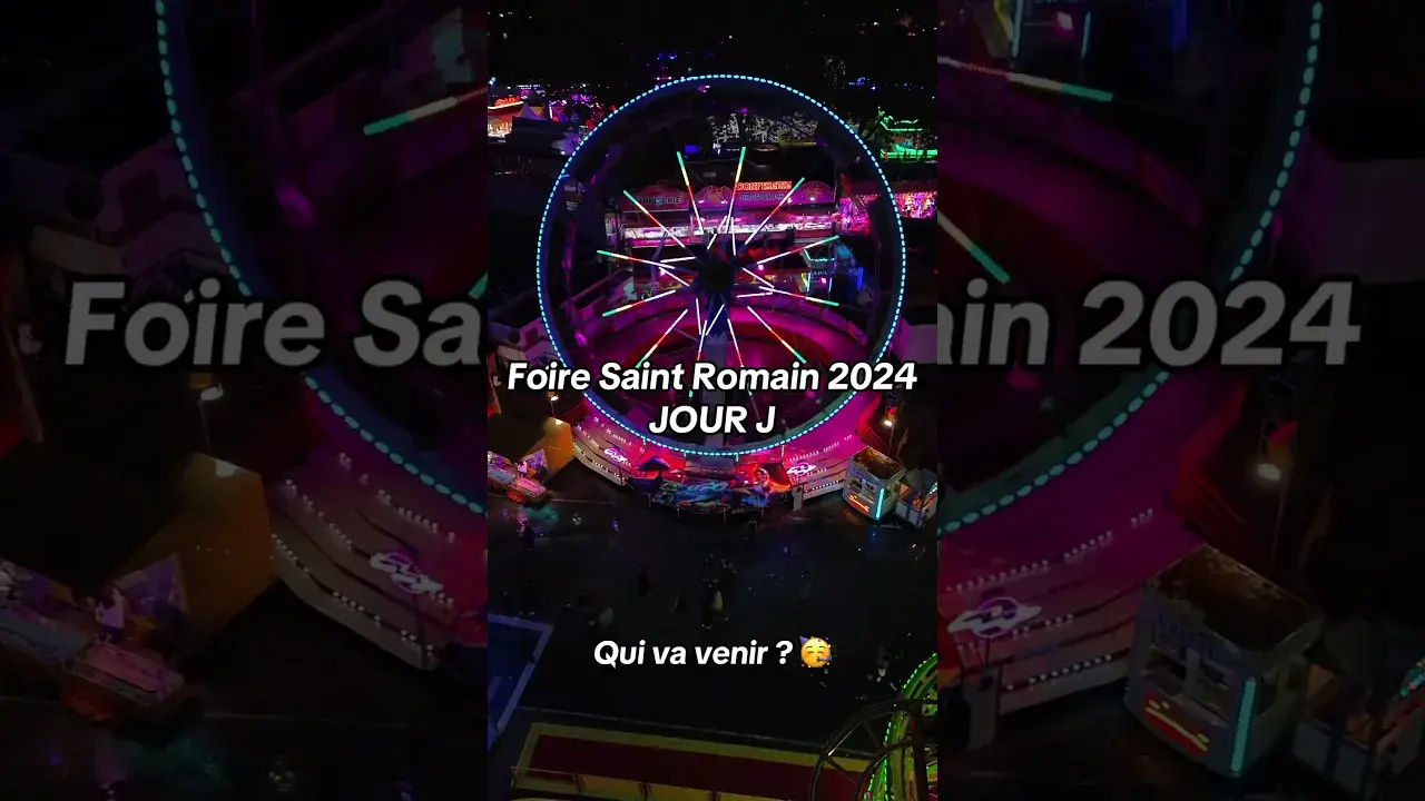 JOUR J 🎡 La Foire Saint-Romain de Rouen 2024 ouvre ses portes aujourd’hui ! 🥳Qui va venir ? #rouen