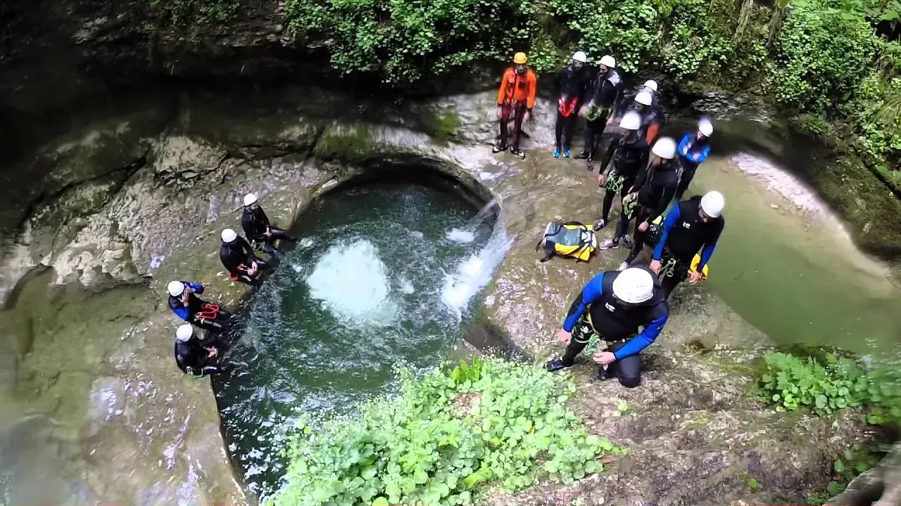 canyoning à saint claude dans le jura