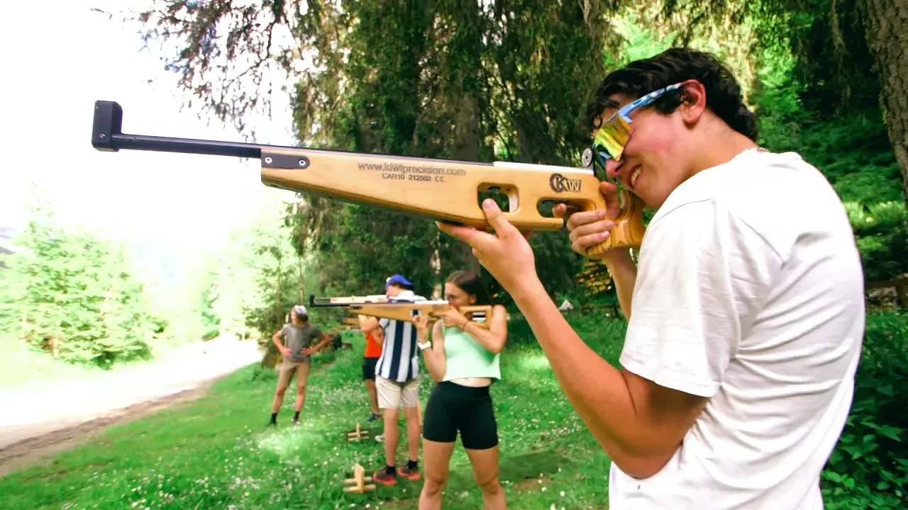 vidéo du biathlon laser