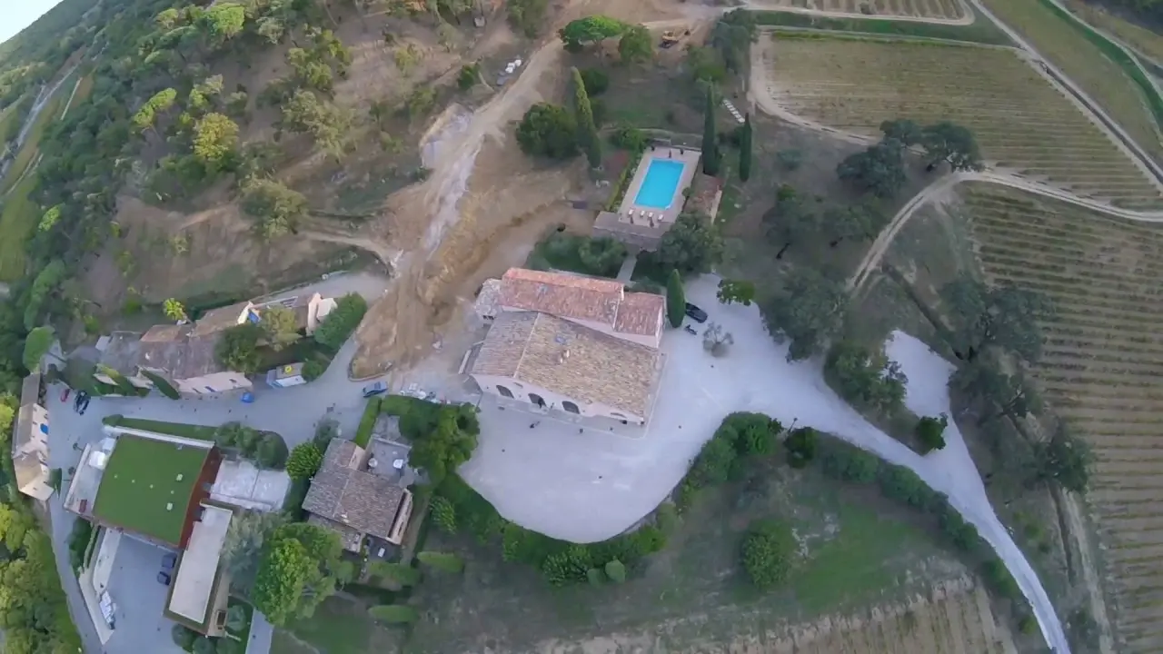 survol du domaine de la rouillère en drone
