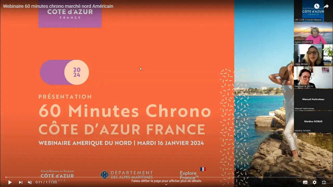 Webinaire 60 minutes chrono marché nord Américain