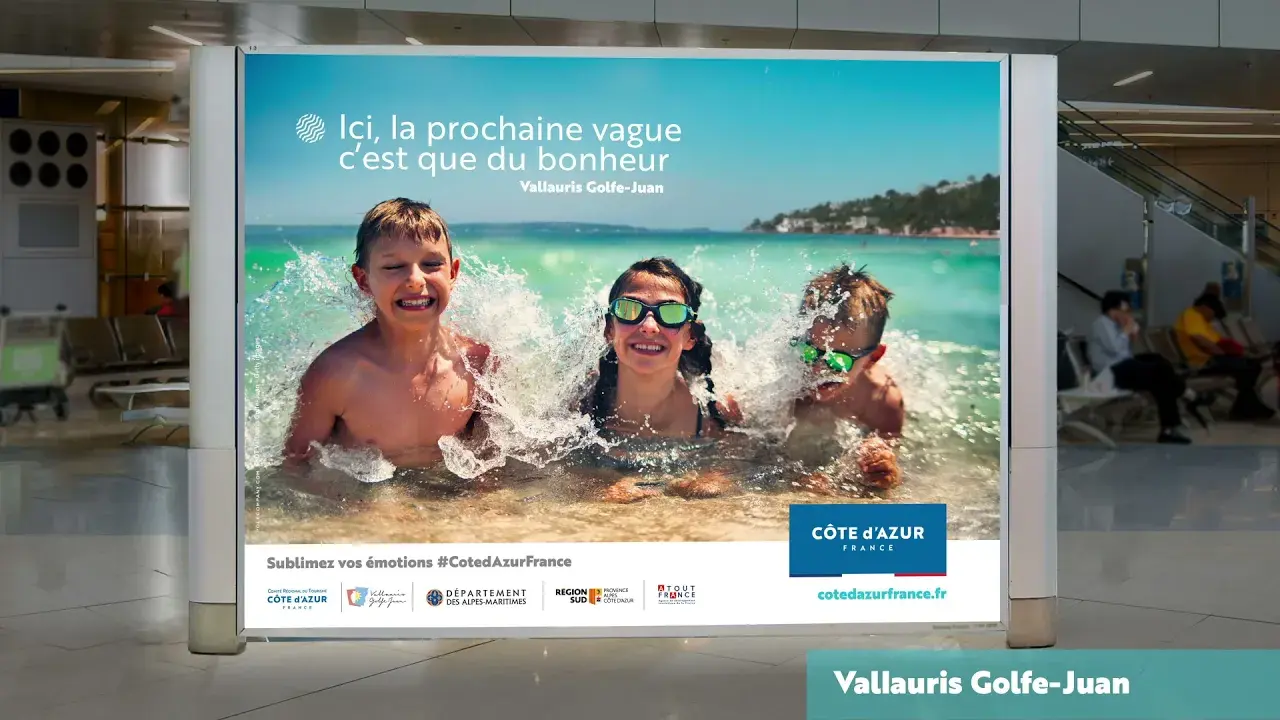 Billboard Campagne de promotion touristique Côte d'Azur France 2021