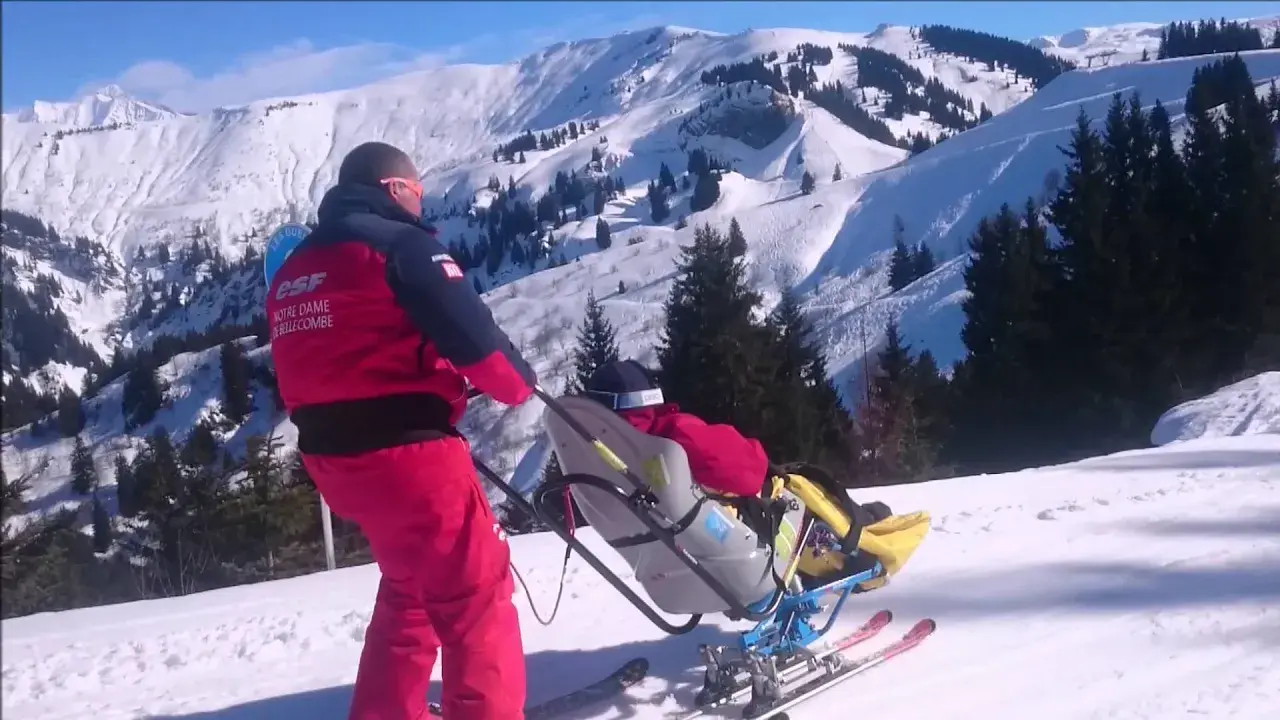 handiski à notre dame de bellecombe avec l'esf