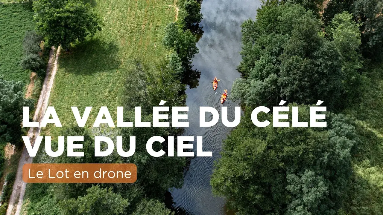 La Vallée du Célé vue du ciel
