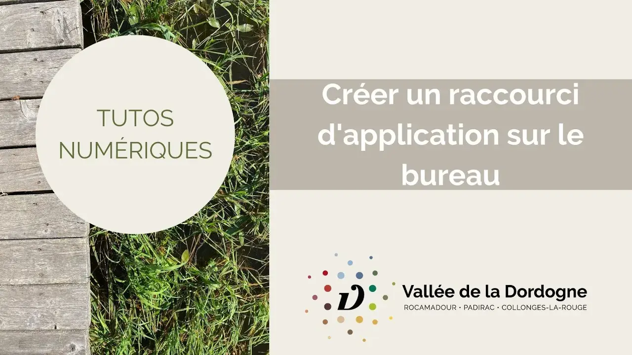 Créer un raccourci d'une application sur le bureau