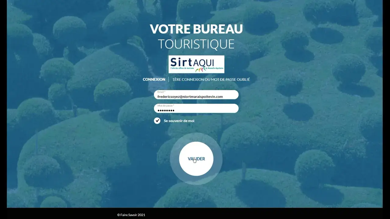 Je mets à jour mes données touristiques