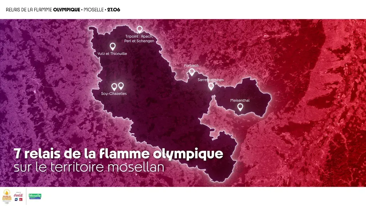 Parcours détaillé de la Flamme Olympique en Moselle (27 juin 2024)