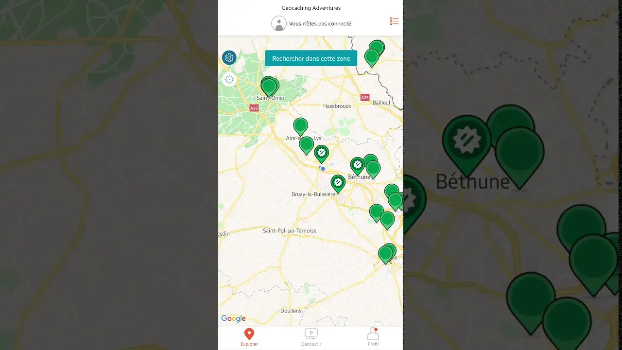 Aperçu sur le téléphone d'une "Adventure Lab"