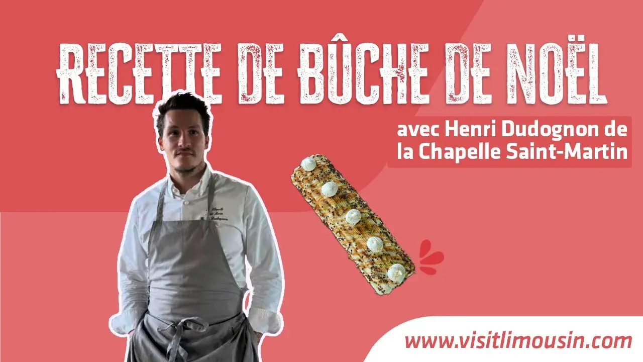 Recette bûche de Noël avec le Chef Henry Dudognon