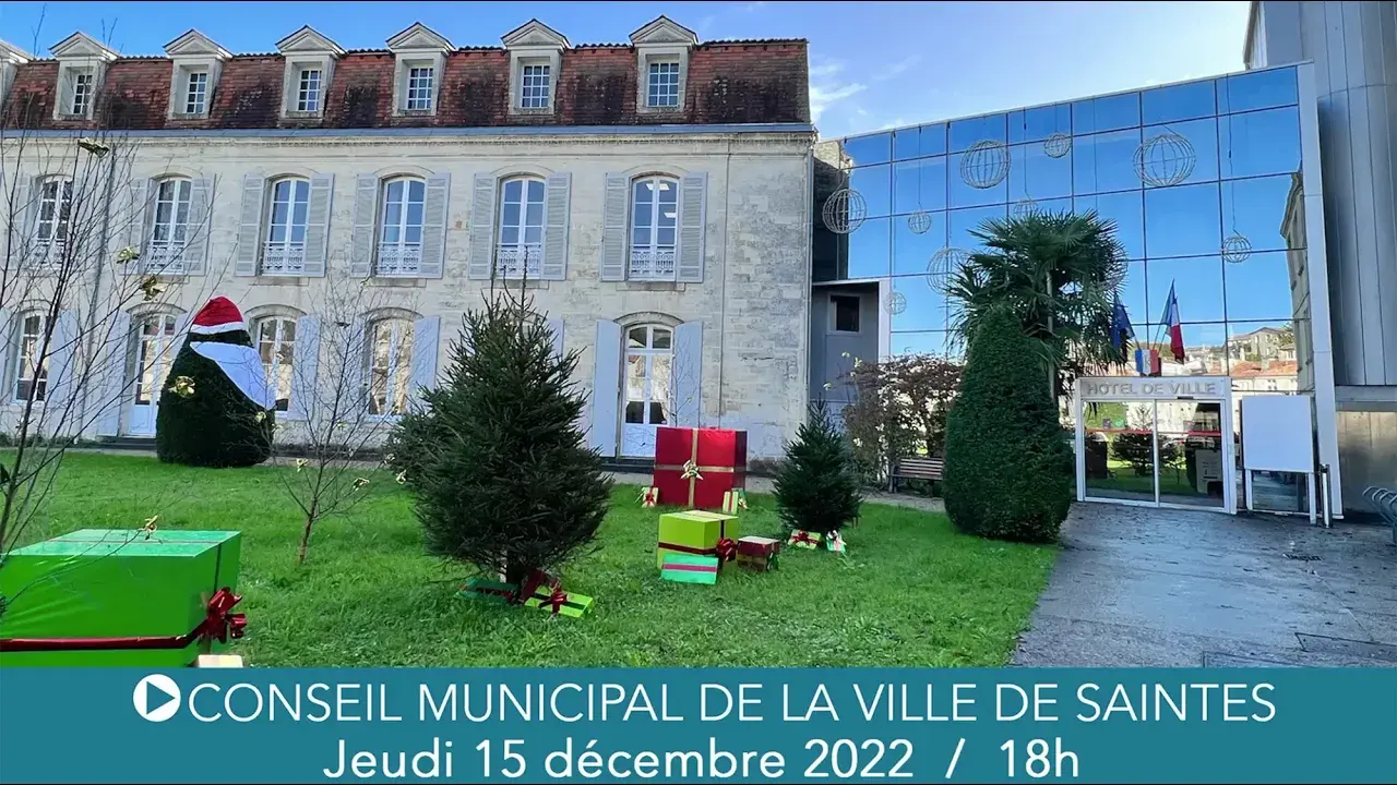 Conseil Municipal du 15 décembre 2022 - Ville de Saintes
